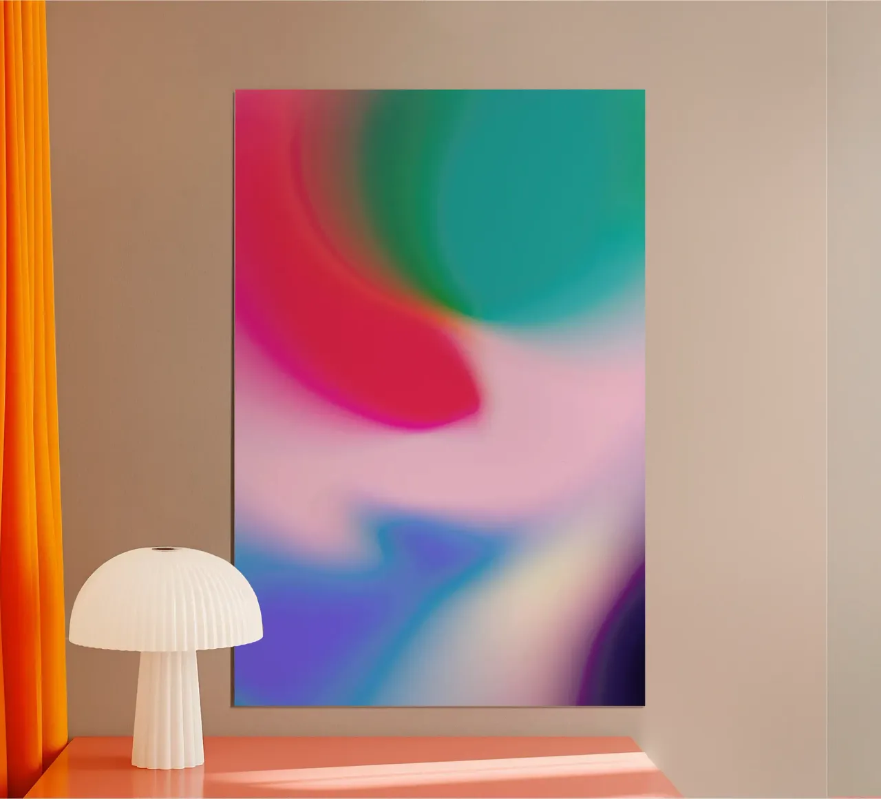 Slow Wave poster con telaio in plastica da Galaxy Eyes