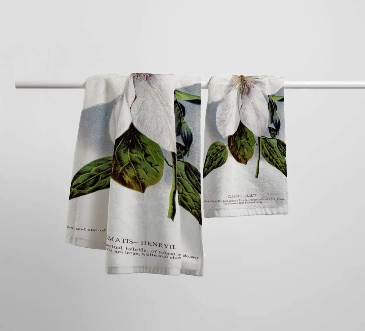 Clematis flower asciugamano da bagno da vintageshop