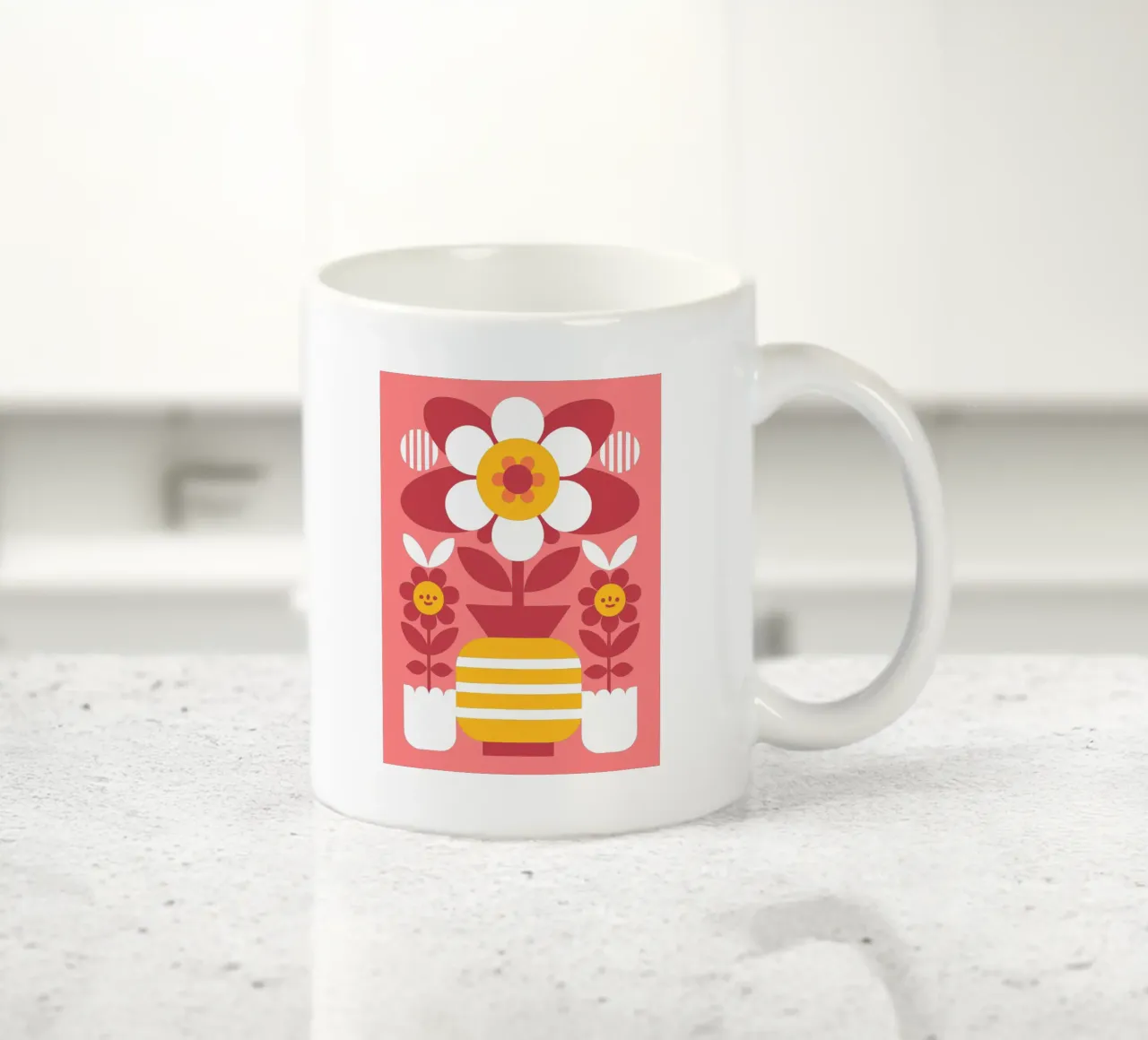Flower Pot ceramic mug by FLOWER PLACE SHOP