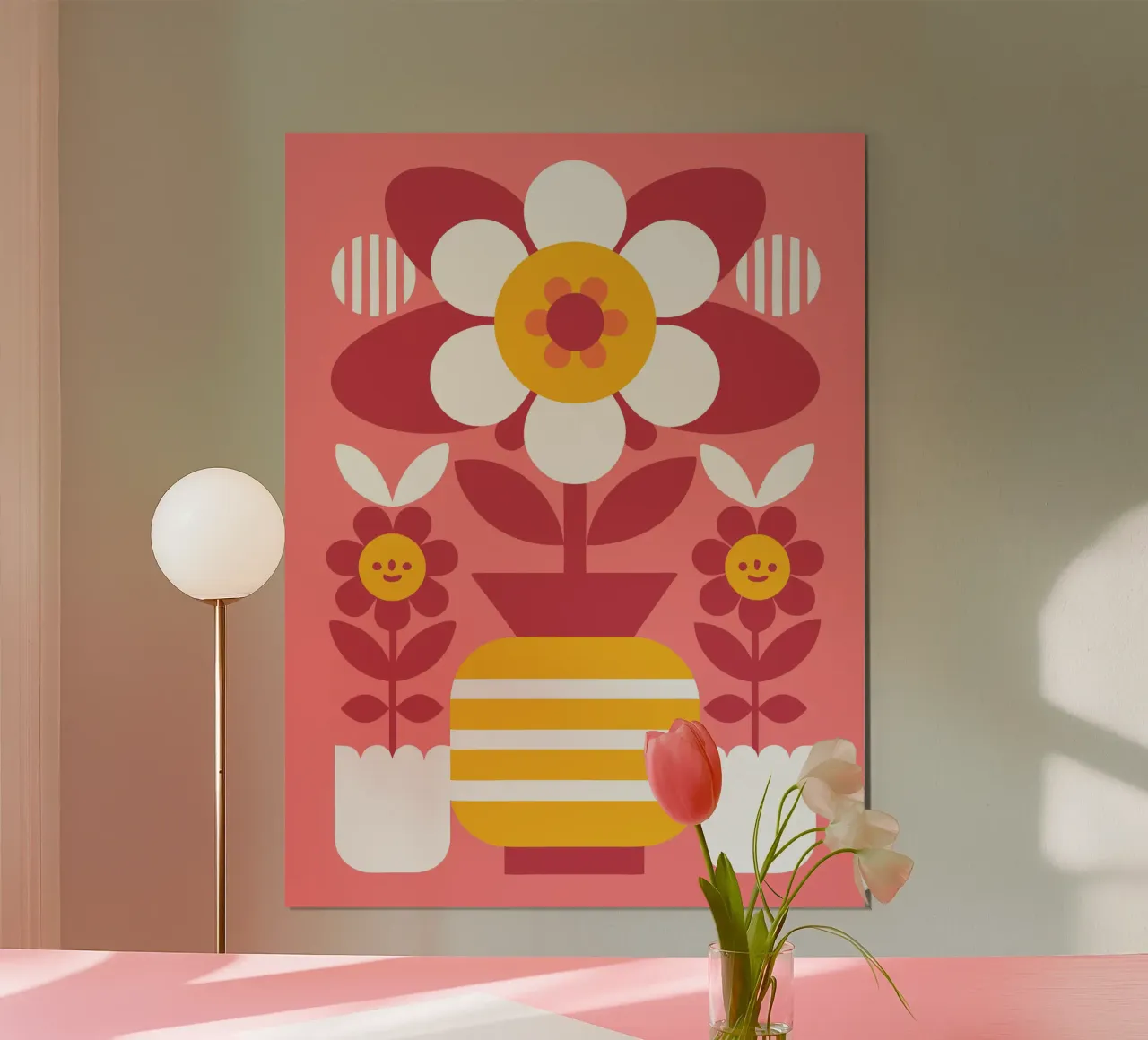 Vaso di fiori poster con telaio in alluminio da FLOWER PLACE SHOP