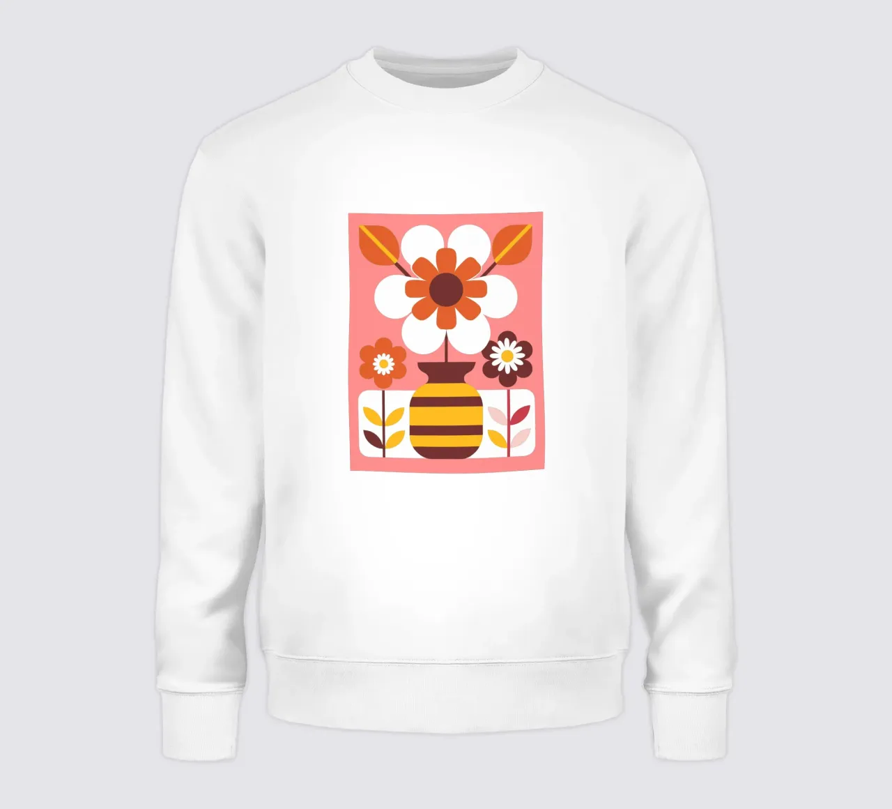 Large Flower sweatshirt by FLOWER PLACE SHOP
