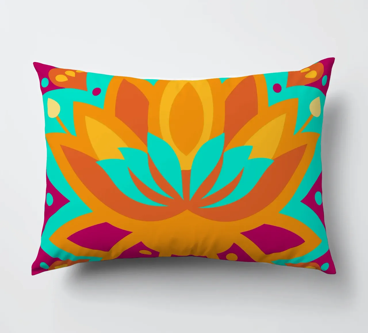 Lotus Flower decorative cushion by FLOWER PLACE SHOP
