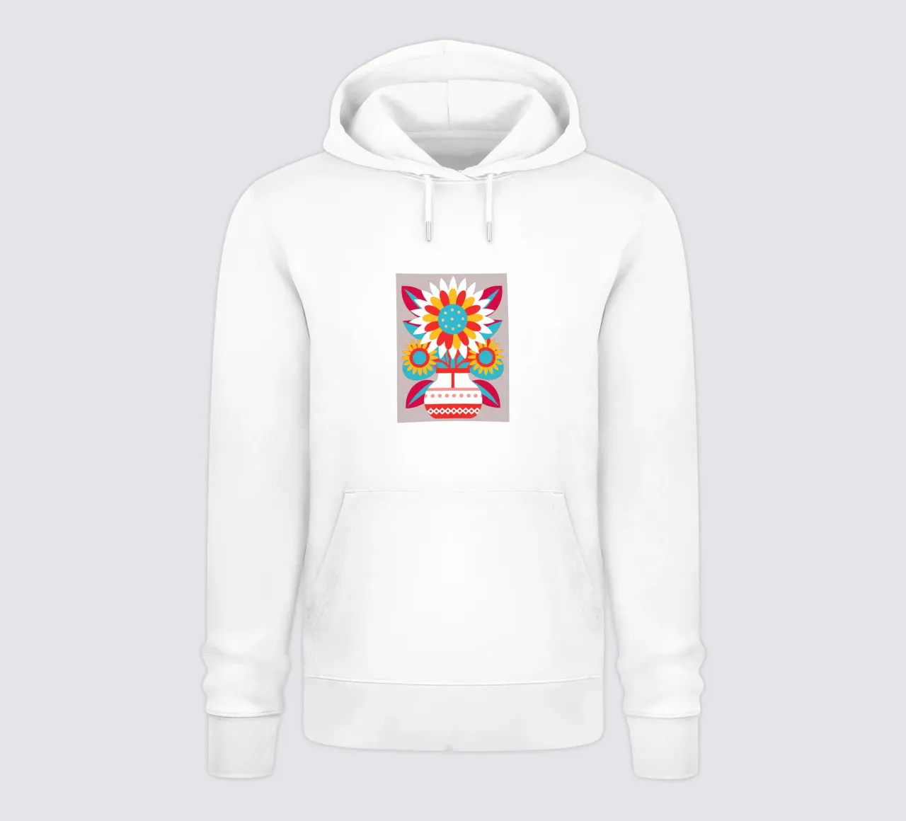 Girasoli in vaso felpa con cappuccio da FLOWER PLACE SHOP