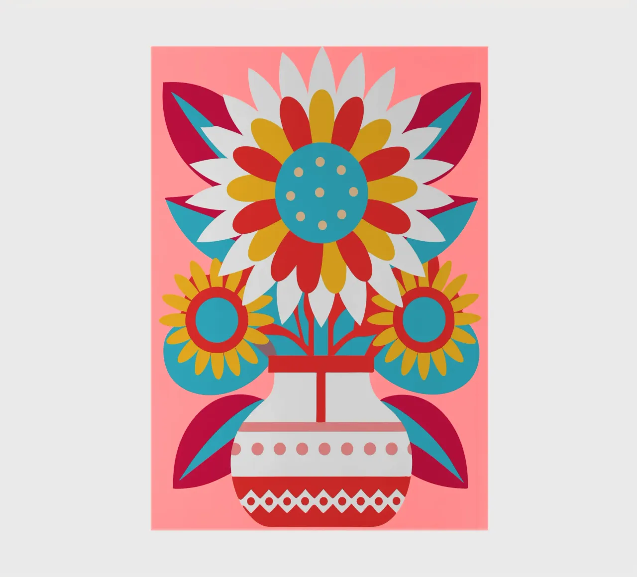 Potted Sunflowers notebook by FLOWER PLACE SHOP