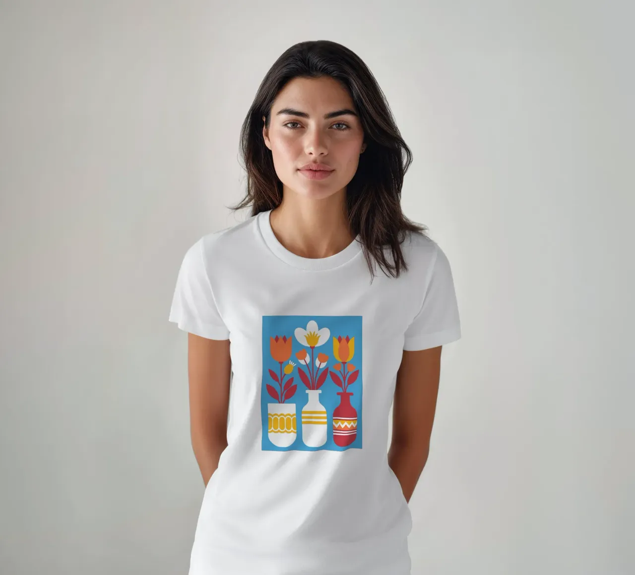 Tre vasi di fiori t-shirt da FLOWER PLACE SHOP