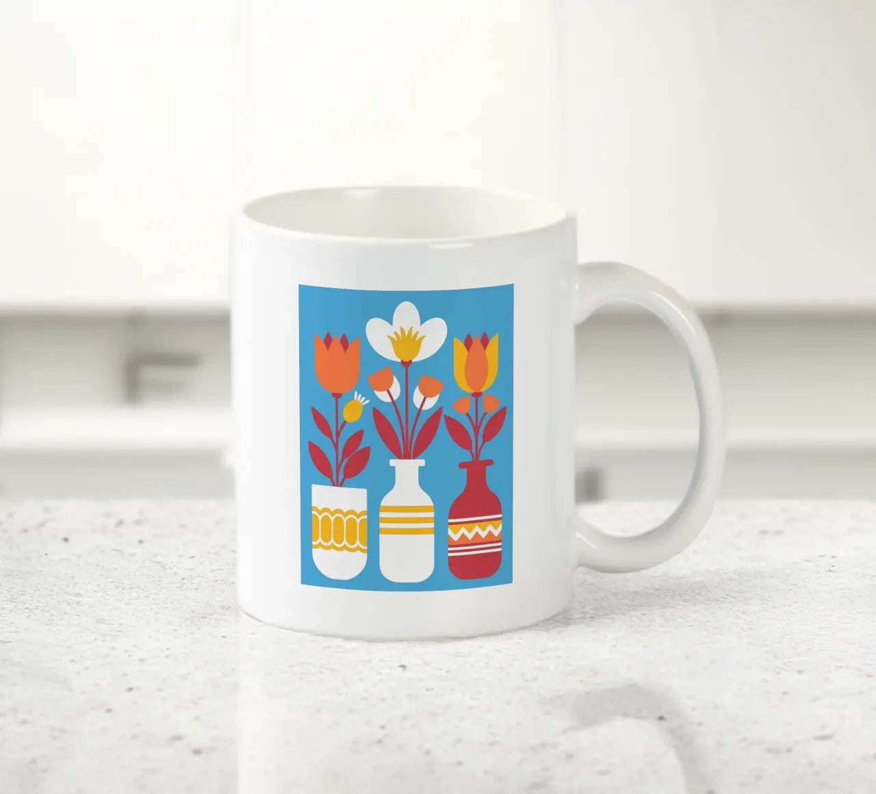 Tre vasi di fiori tazza in ceramica da FLOWER PLACE SHOP