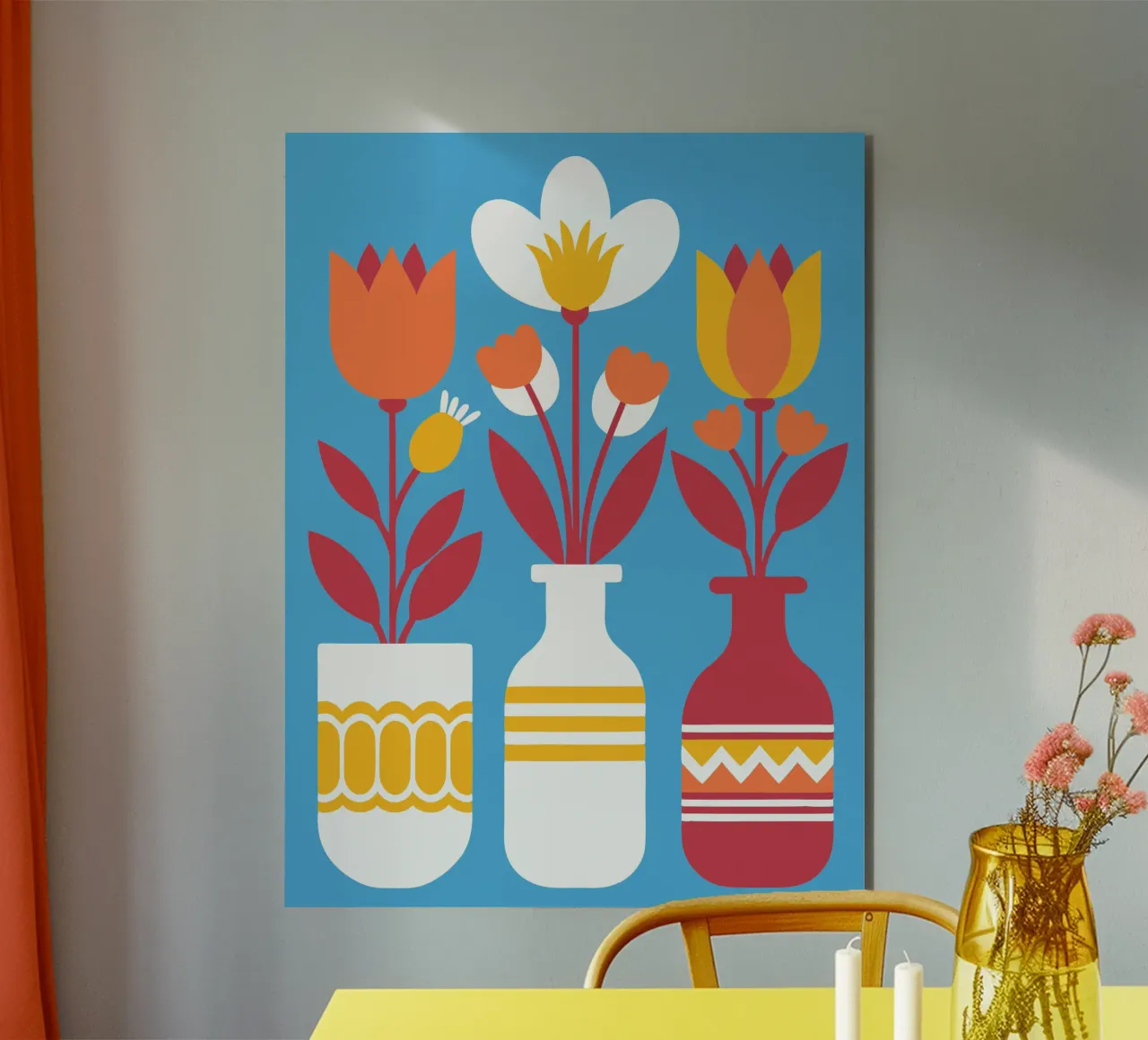 Tre vasi di fiori alluminio dibond da FLOWER PLACE SHOP