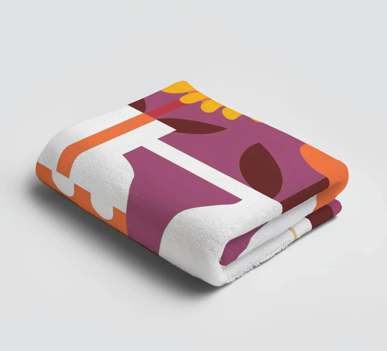 Three Flower Vases towel by FLOWER PLACE SHOP