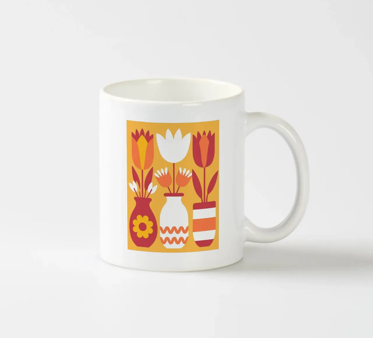Tre vasi di fiori tazza in ceramica da FLOWER PLACE SHOP