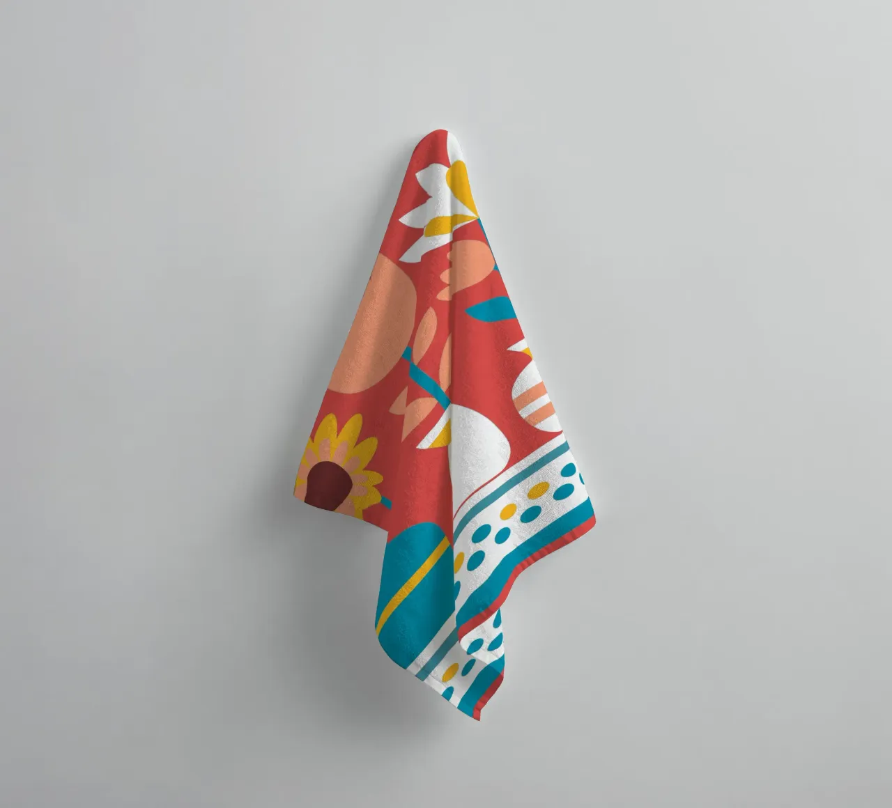 Three Flower Vases towel by FLOWER PLACE SHOP