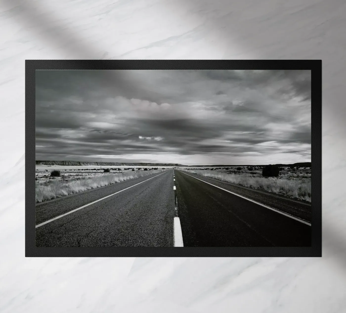 Open Roads doormat by Marc Gruninger