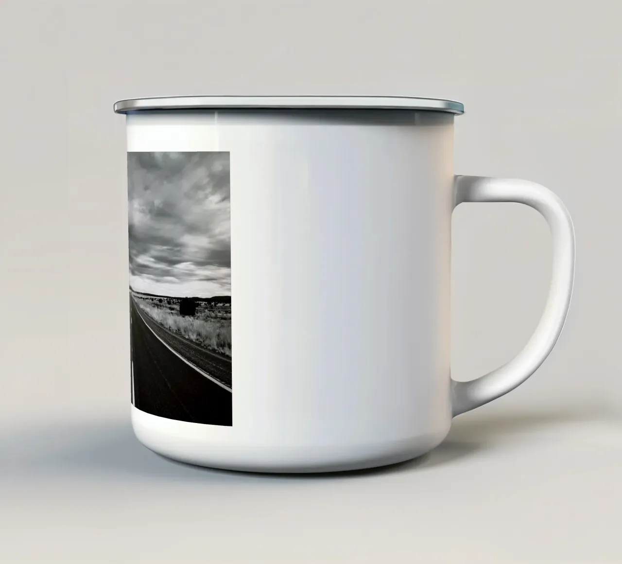 Open Roads tazza in smalto da Marc Gruninger