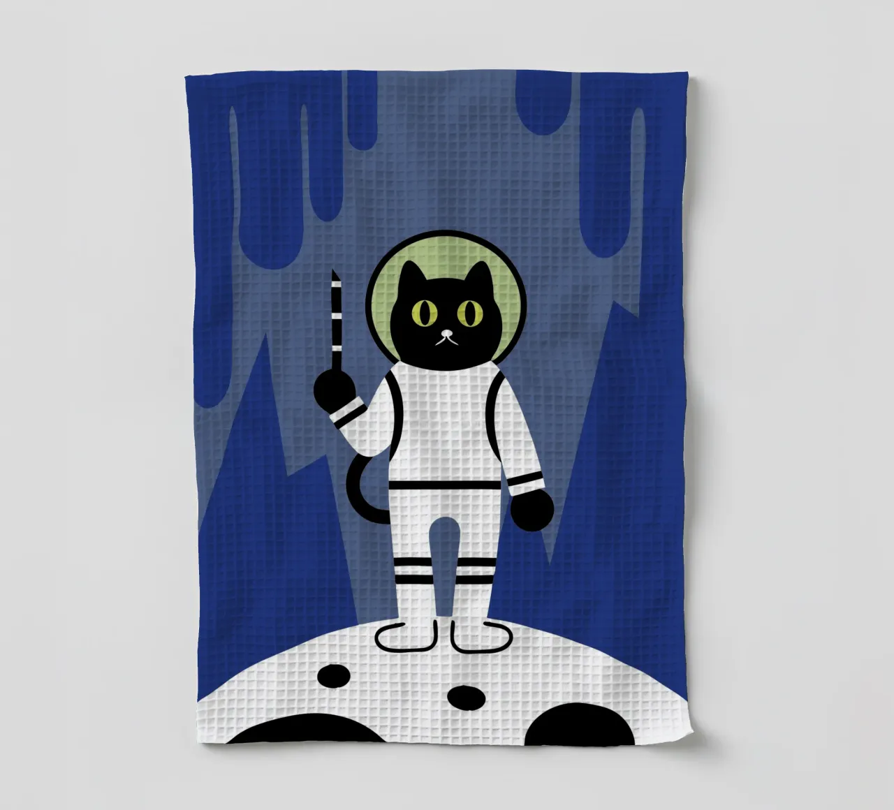 Astronautenkatze Geschirrtuch von LOOK DIFFERENT