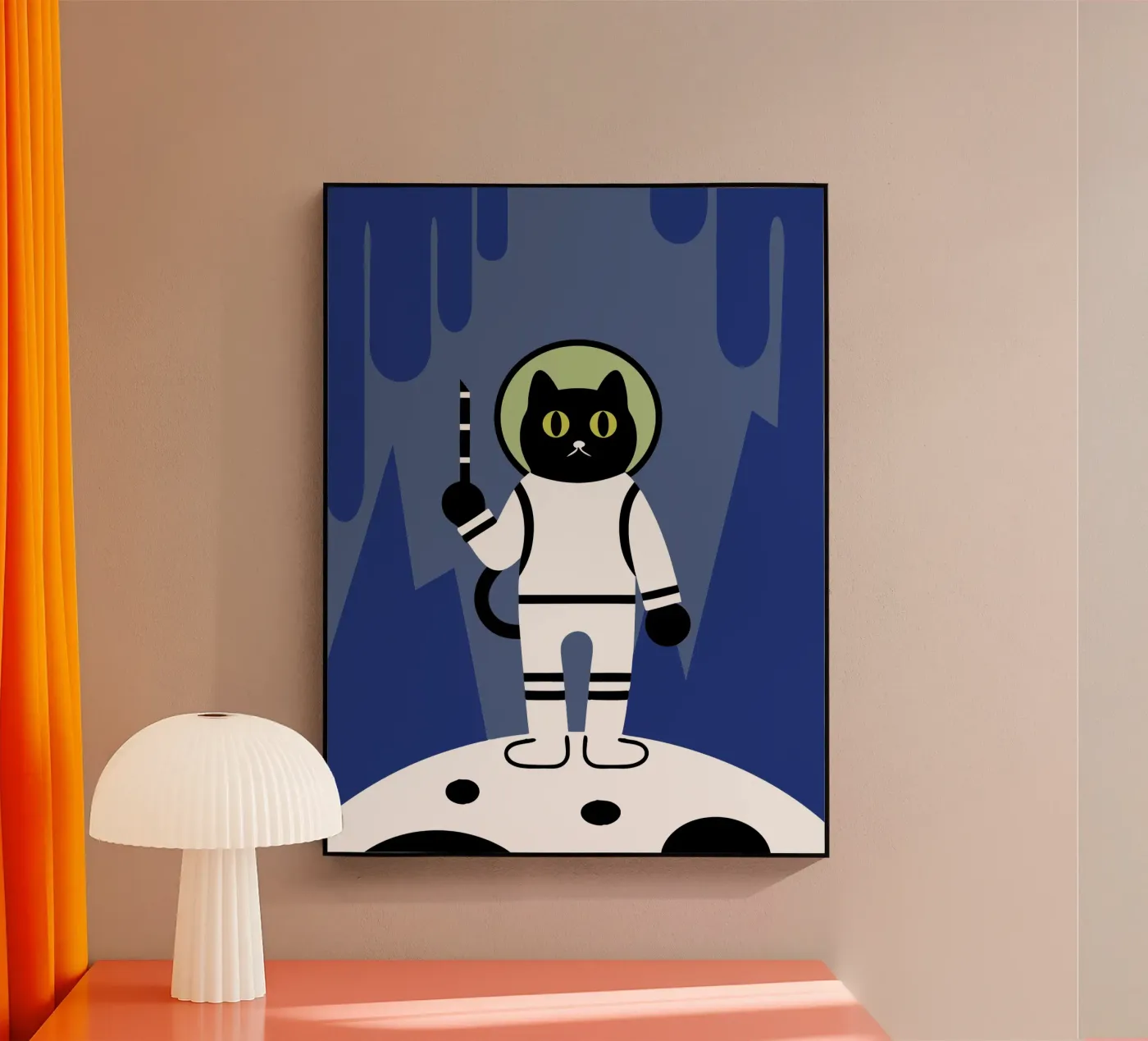 Chat astronaute plexiglas de LOOK DIFFERENT