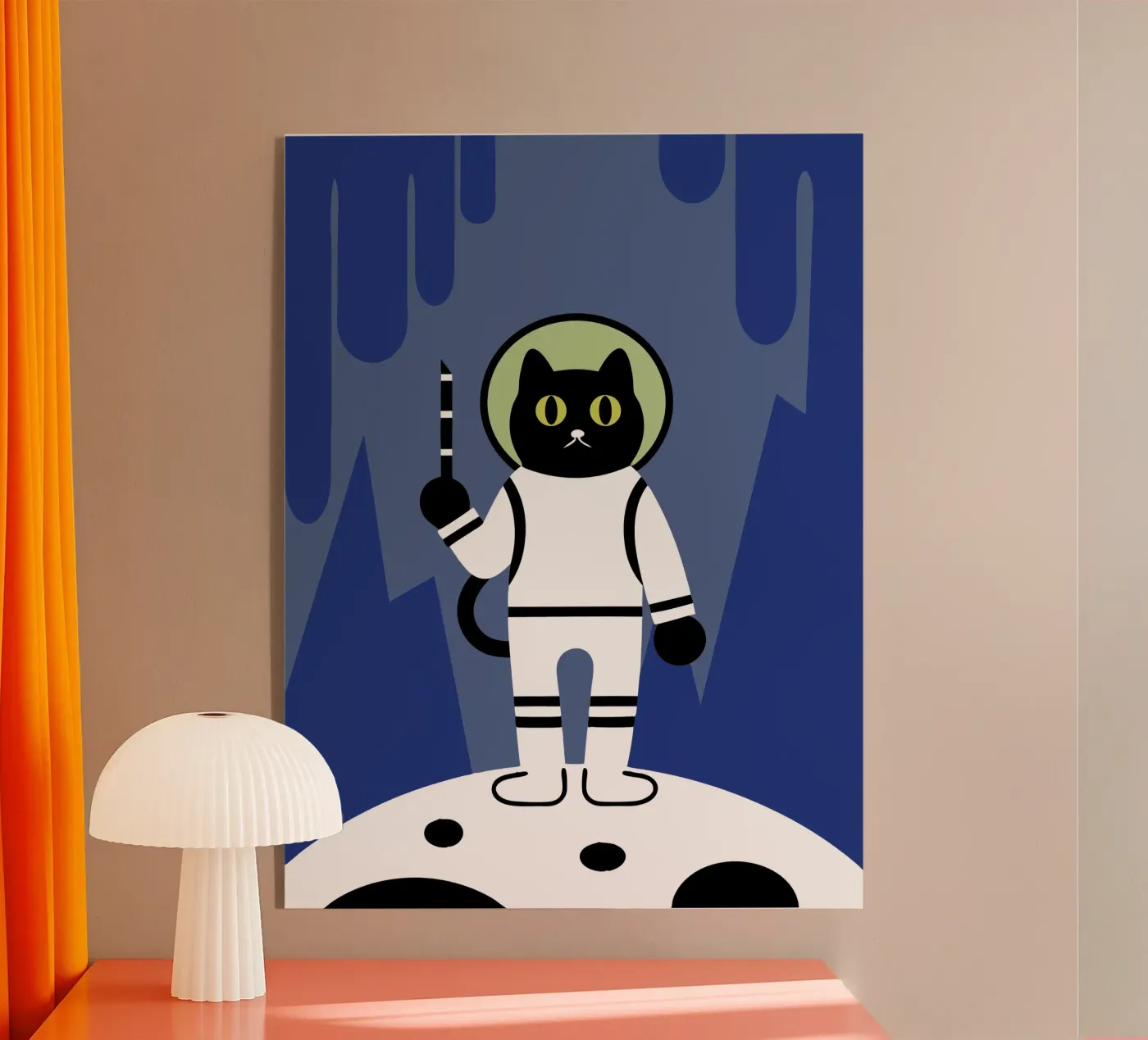 Chat astronaute plexiglas de LOOK DIFFERENT