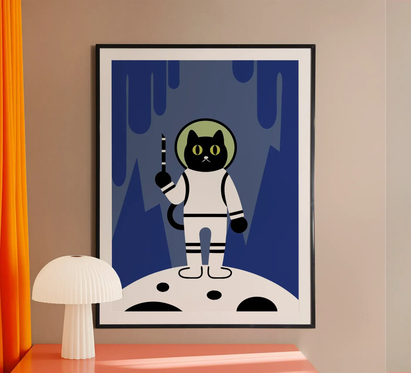 Astronaut Cat poster by LOOK DIFFERENT