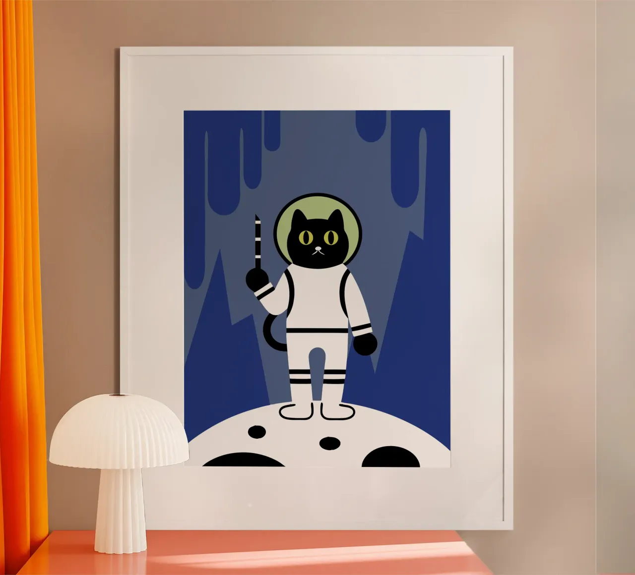 Astronaut Cat poster by LOOK DIFFERENT