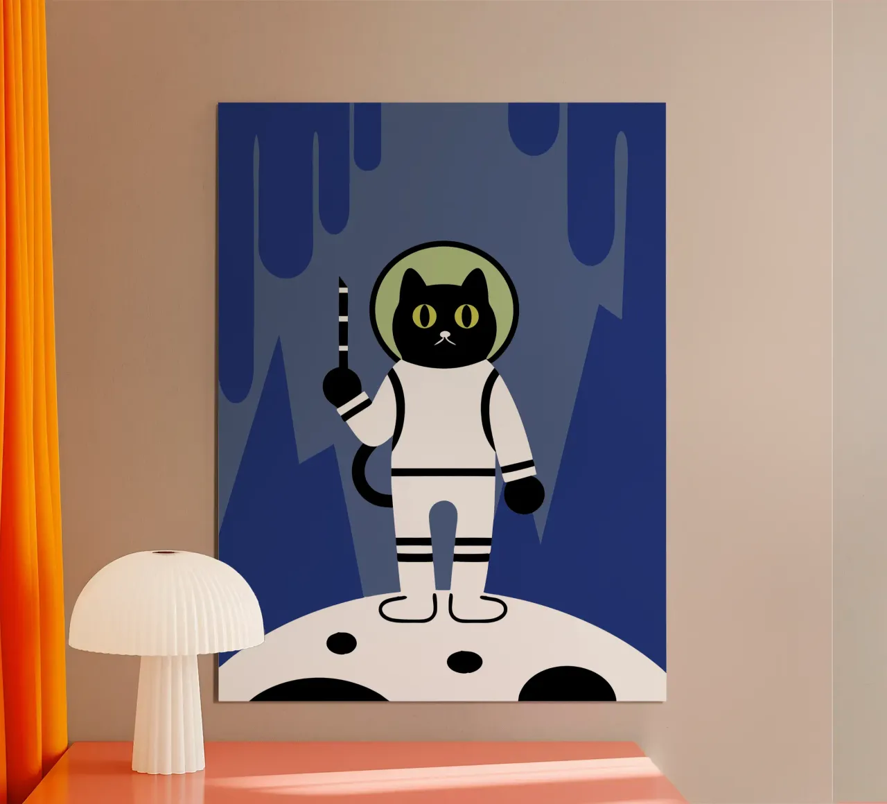 Astronaut Cat poster by LOOK DIFFERENT