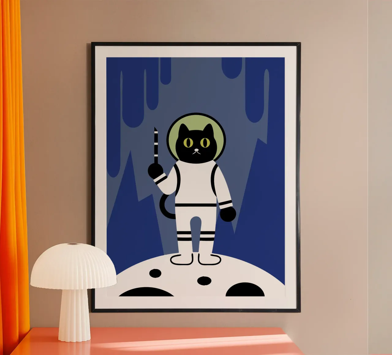 Astronaut Cat poster by LOOK DIFFERENT