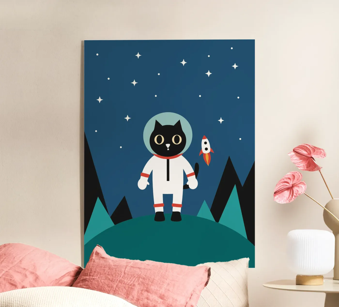 Gatto astronauta plexiglass da LOOK DIFFERENT