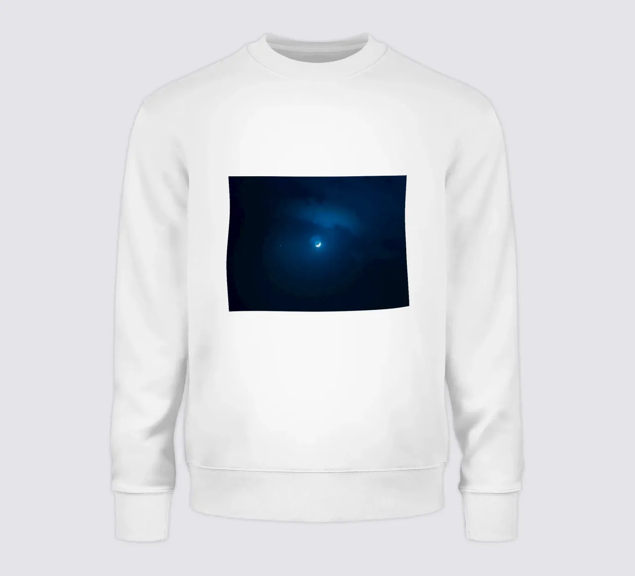 crescent moon sweatshirt by Bleu