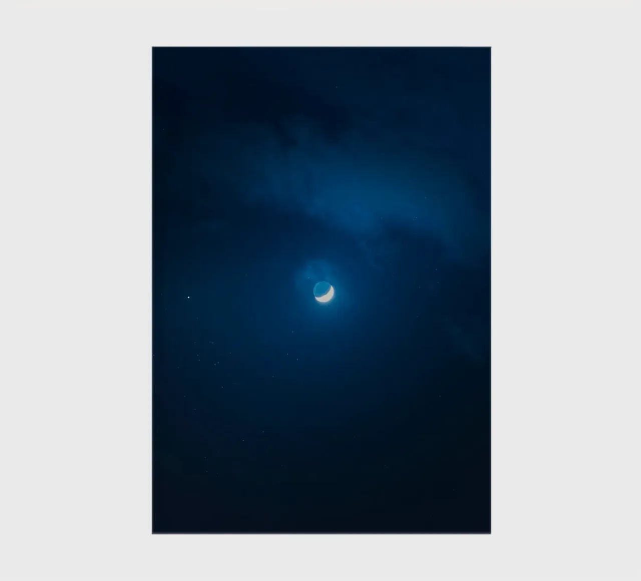 crescent moon notebook by Bleu