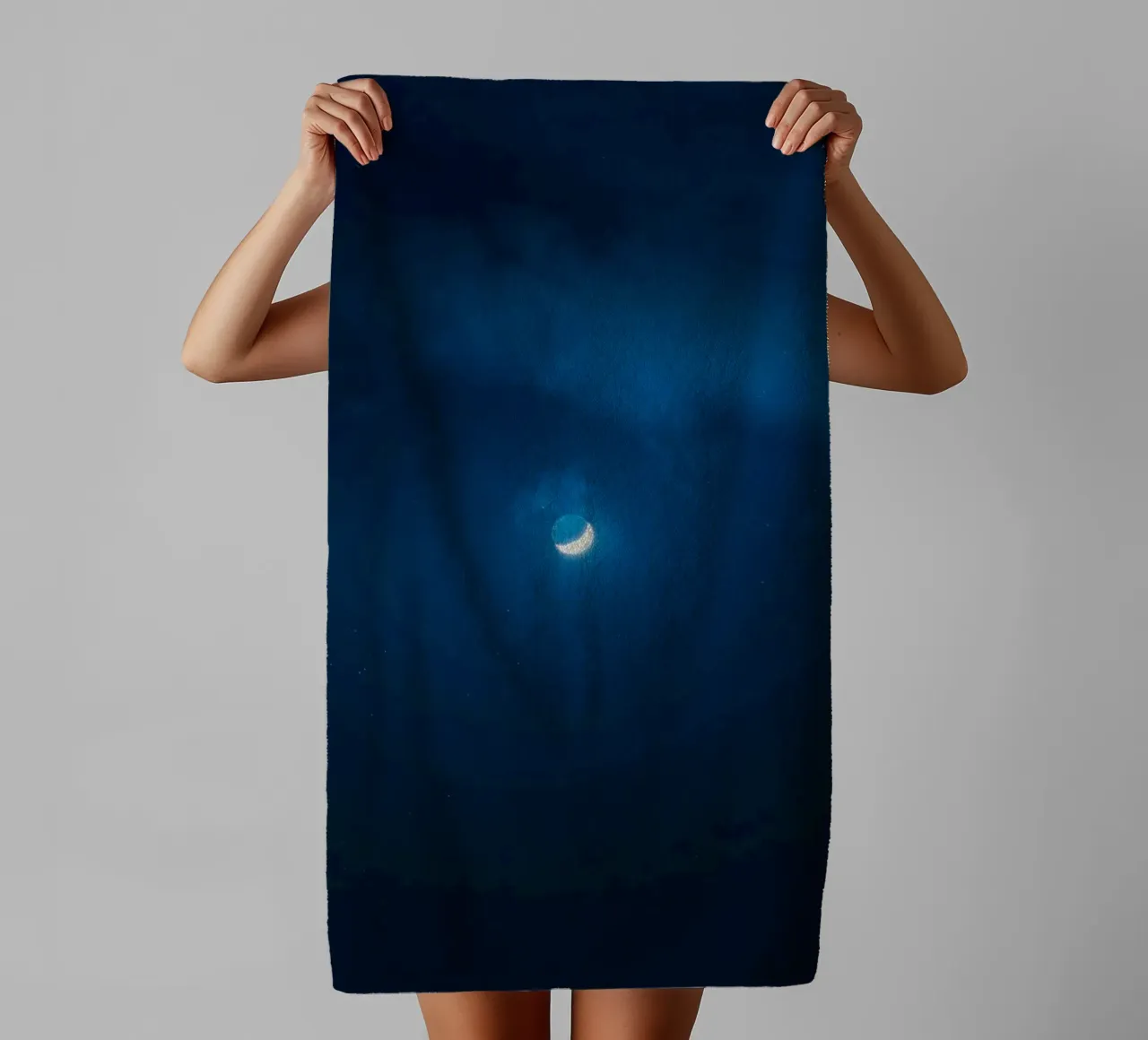 luna crescente asciugamano da bagno da Bleu