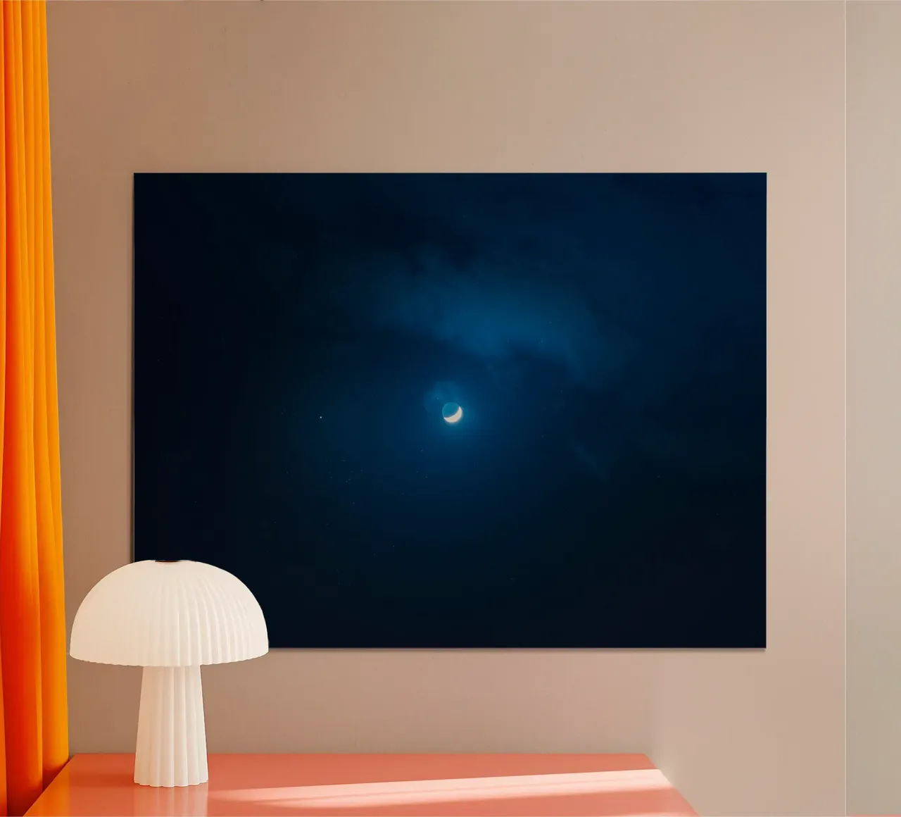 luna crescente carta hahnemühle da Bleu