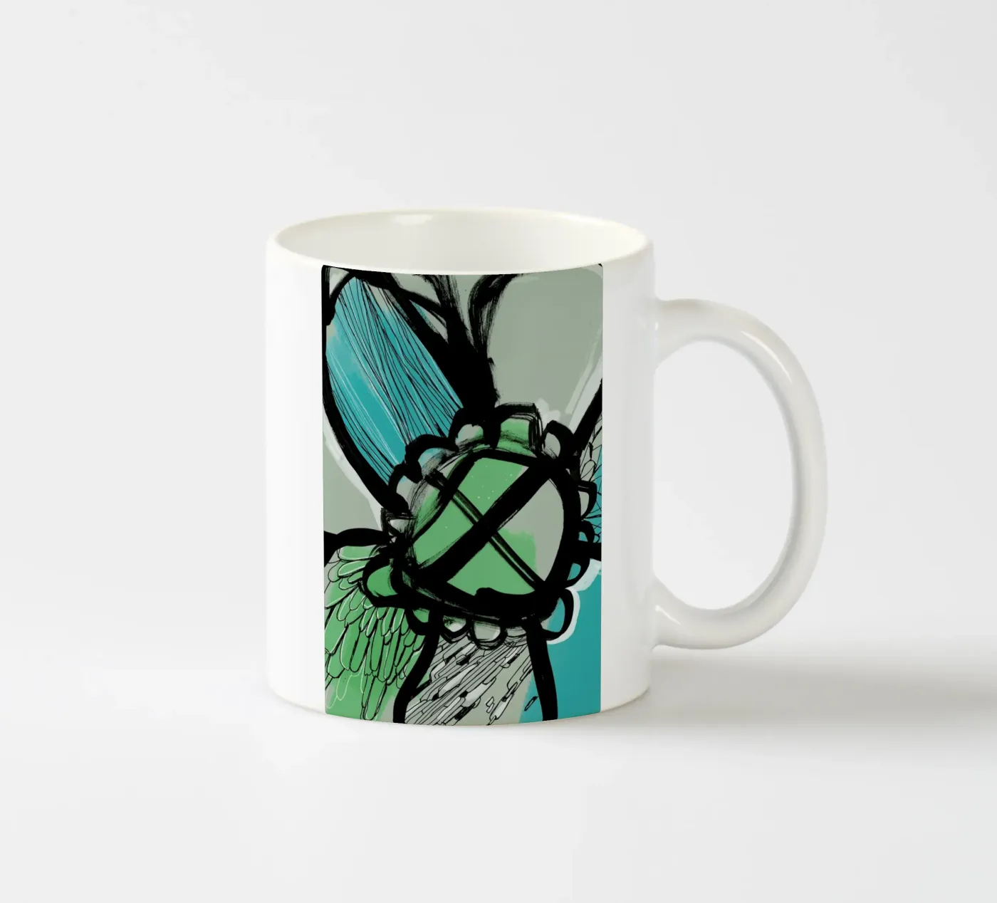 Flowow ceramic mug by Doozal