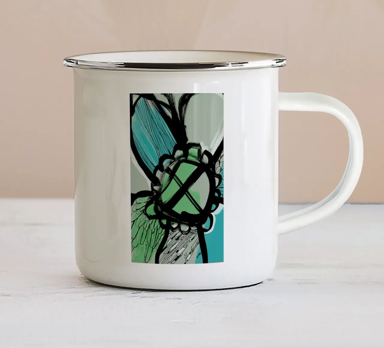 Flowow tazza in smalto da Doozal
