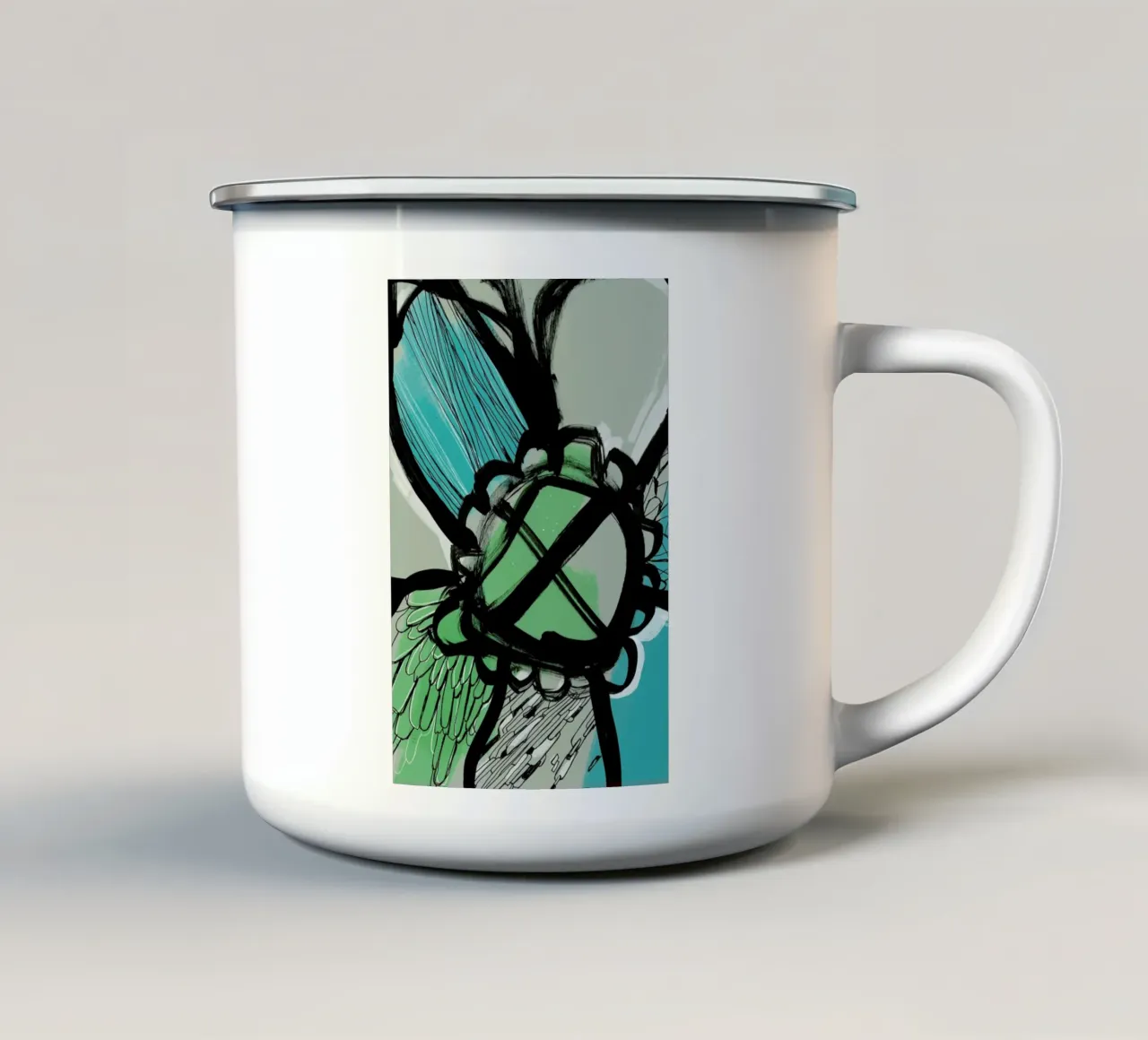 Flowow tazza in smalto da Doozal