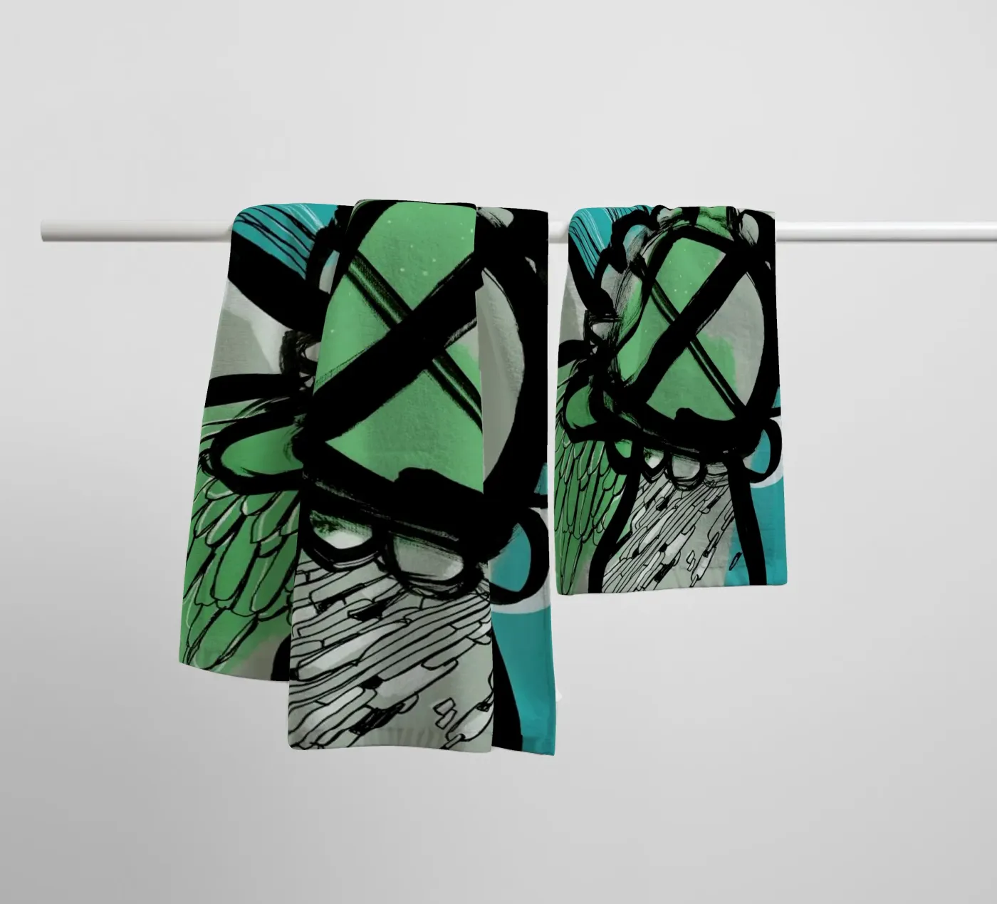 Flowow towel by Doozal