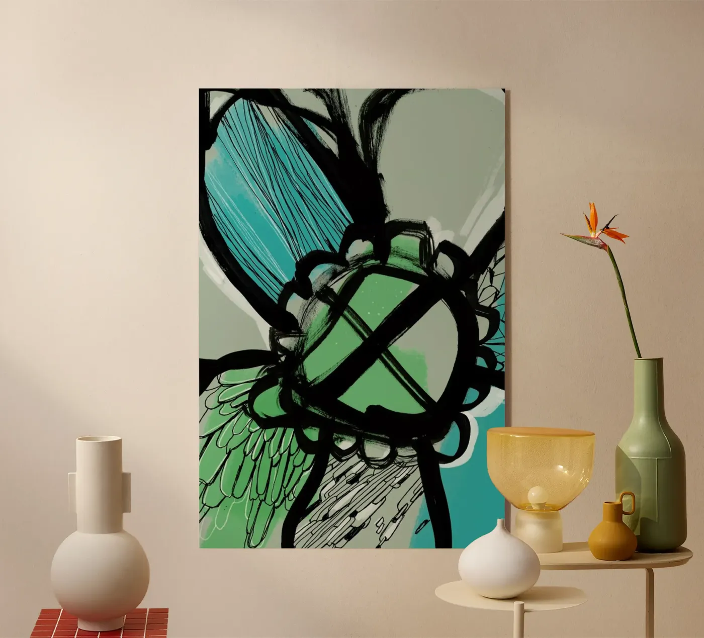 Flowow acrylic glass by Doozal