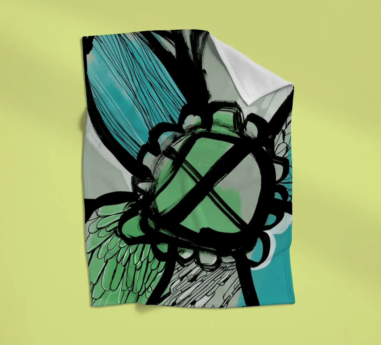 Flowow fleece blanket by Doozal