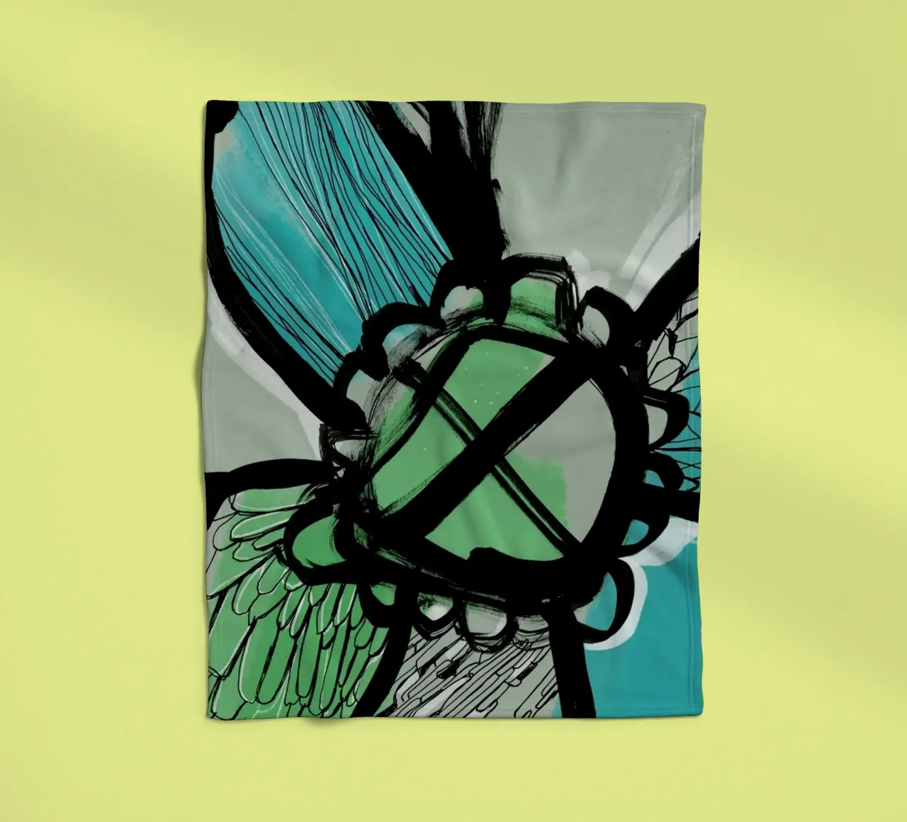 Flowow fleece blanket by Doozal