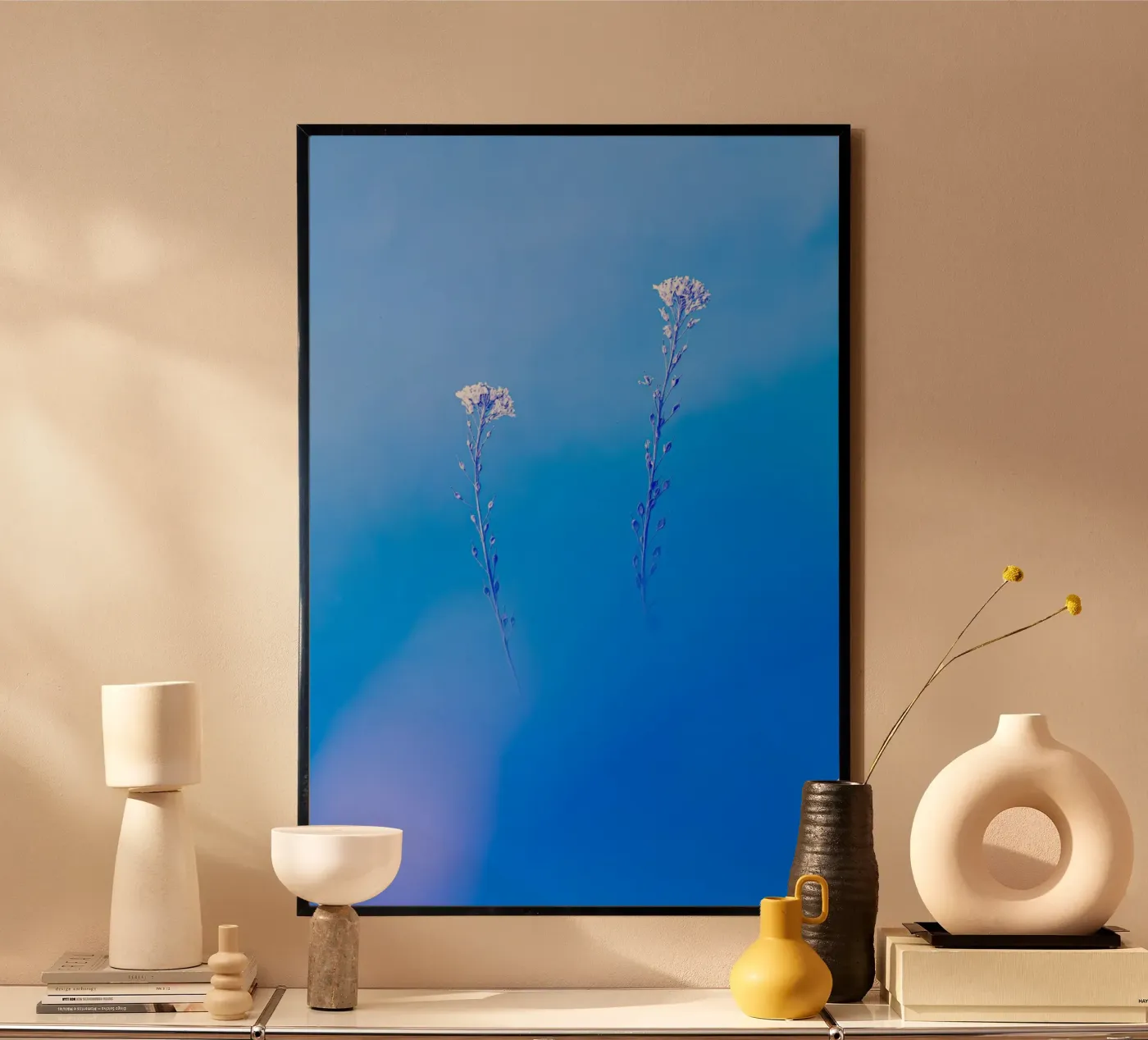 flowers delicate poster by Bleu