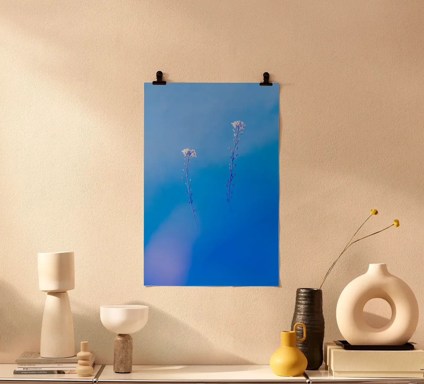 flowers delicate poster by Bleu