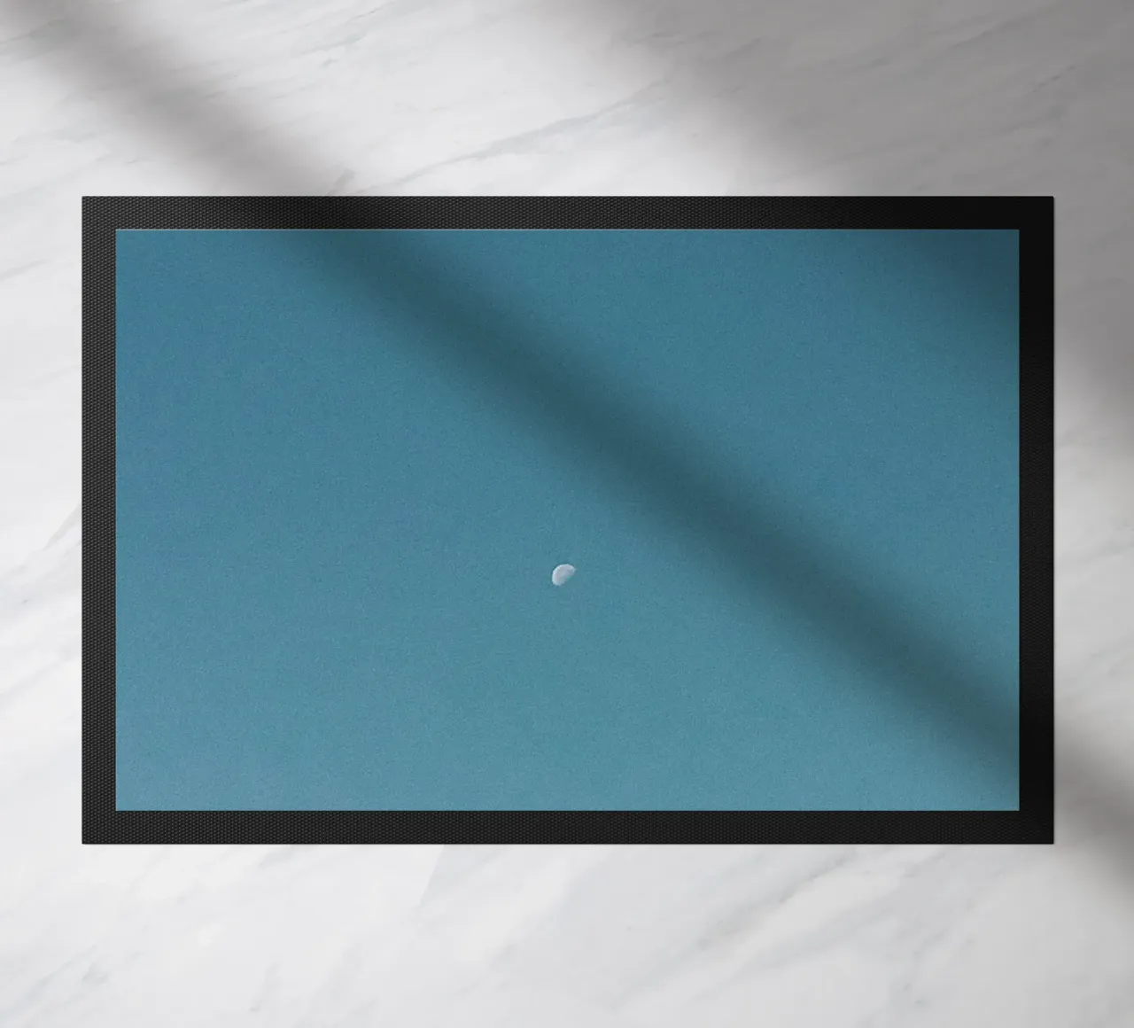 simple moon doormat by Bleu