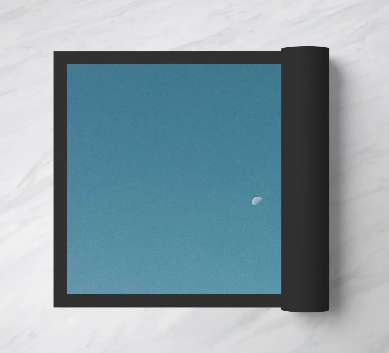 simple moon doormat by Bleu