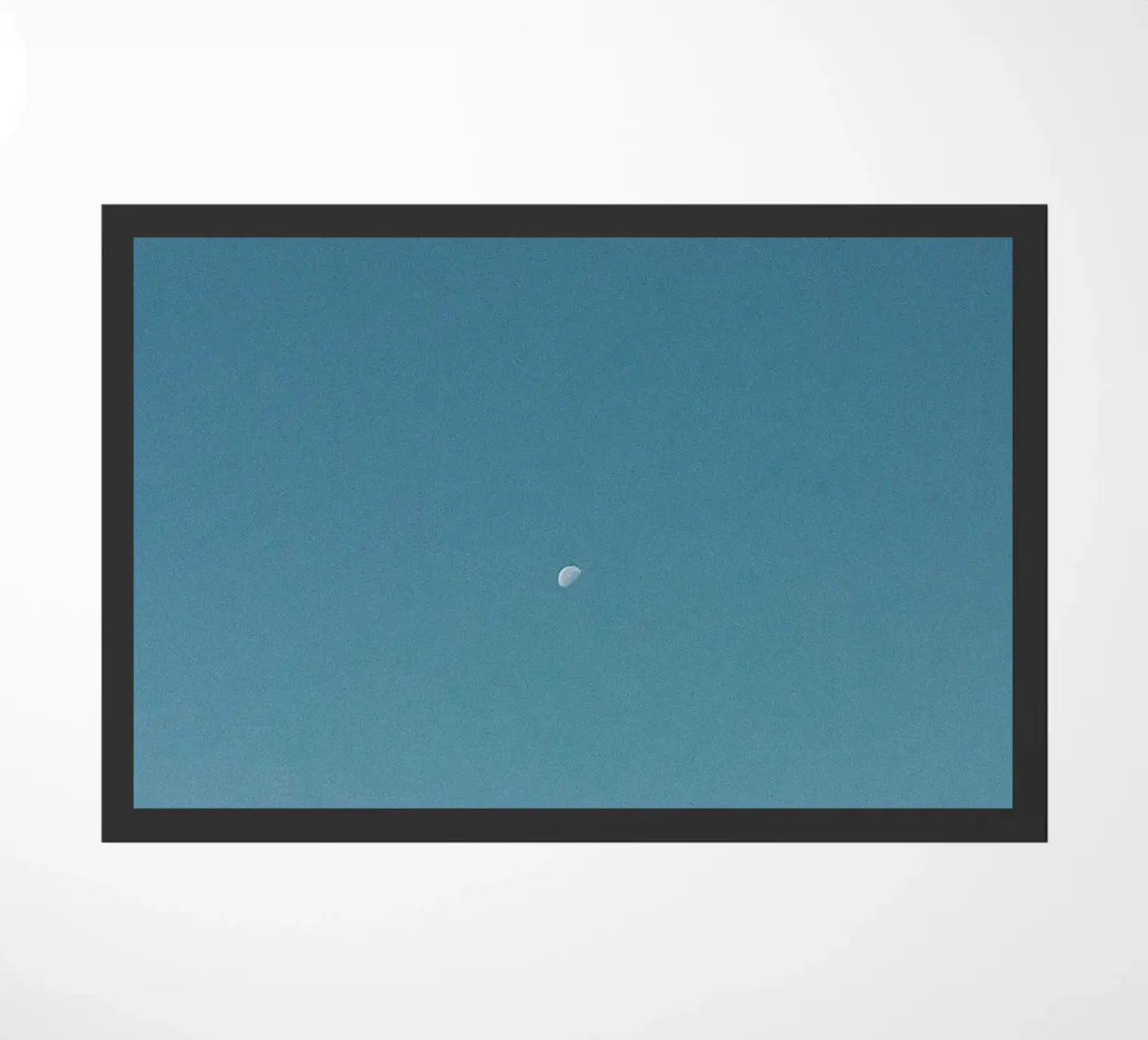 simple moon doormat by Bleu