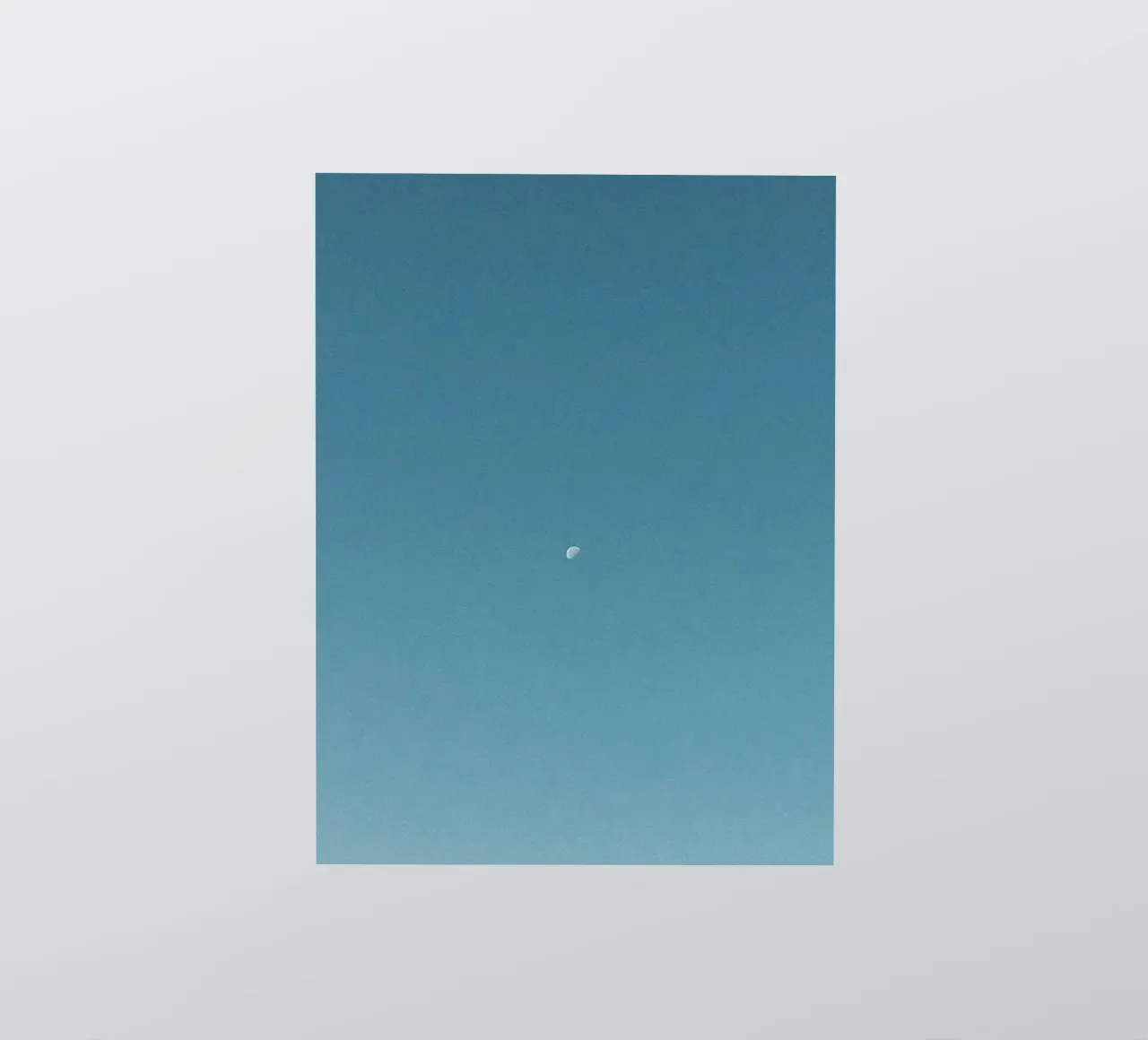 luna semplice adesivo da Bleu