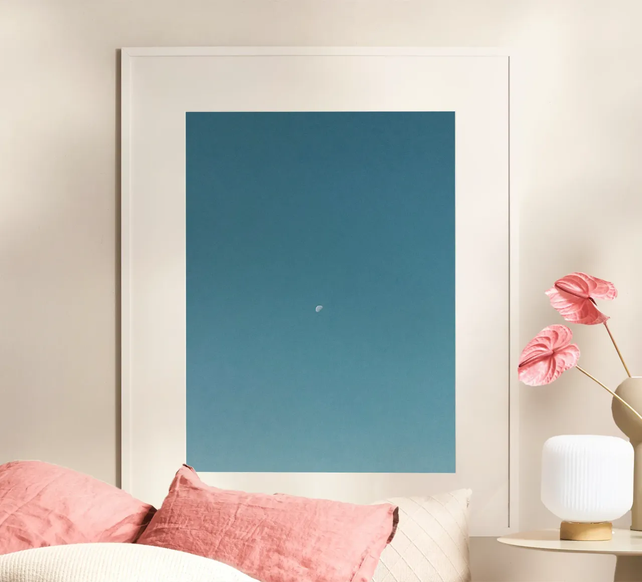 simple moon poster by Bleu