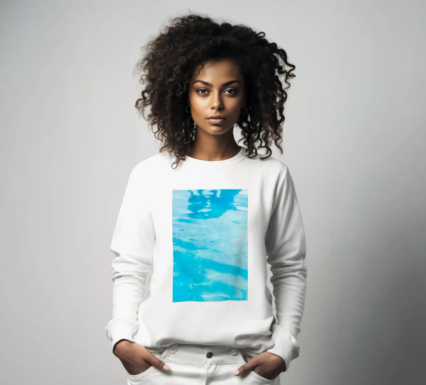 surface reflection sweatshirt by Bleu