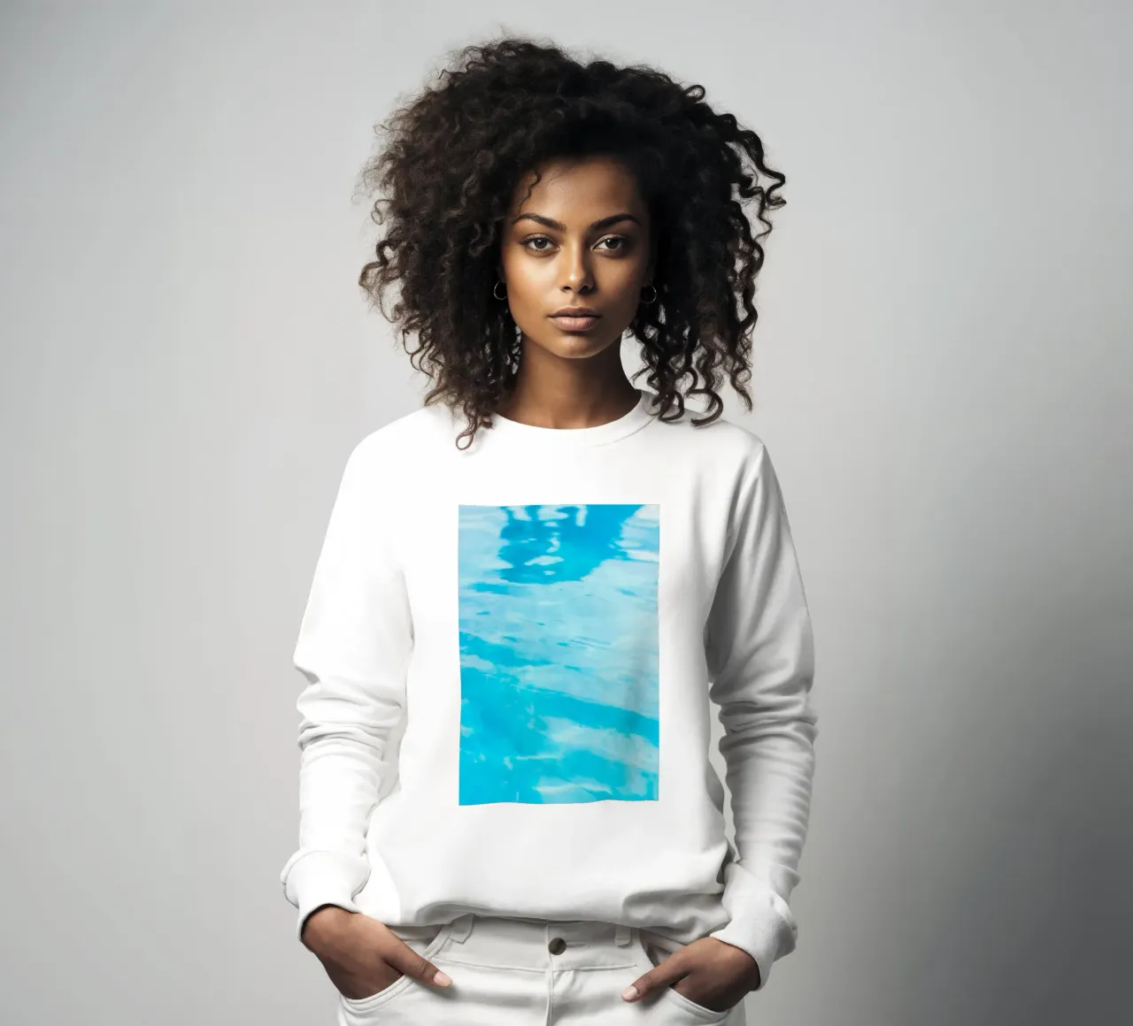 surface reflection sweatshirt by Bleu
