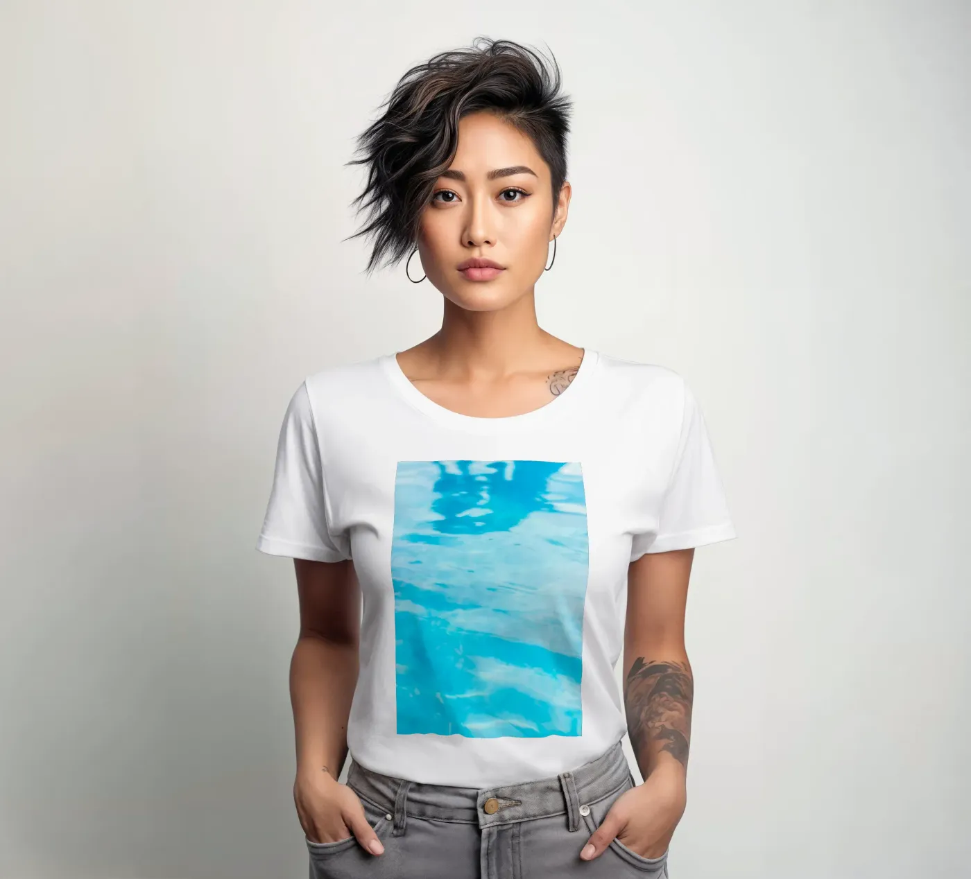 riflessione superficiale t-shirt da donna da Bleu