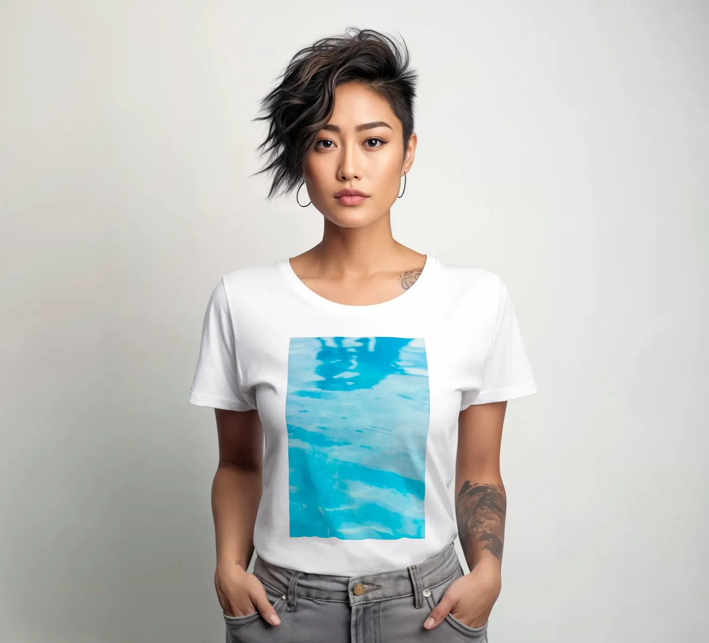 riflessione superficiale t-shirt da donna da Bleu