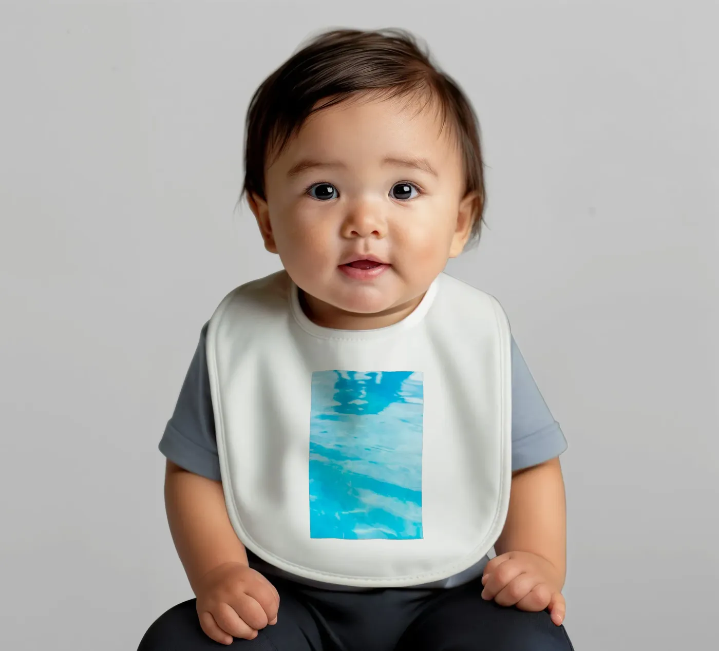 surface reflection baby bib by Bleu