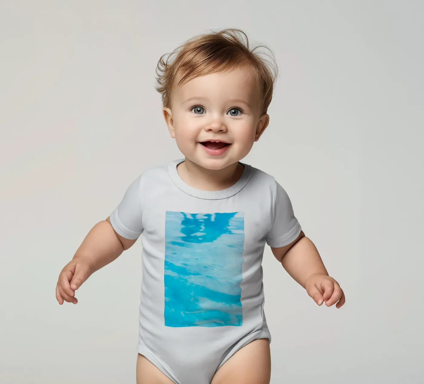 oppervlaktereflectie babyrompertje korte mouwen van Bleu