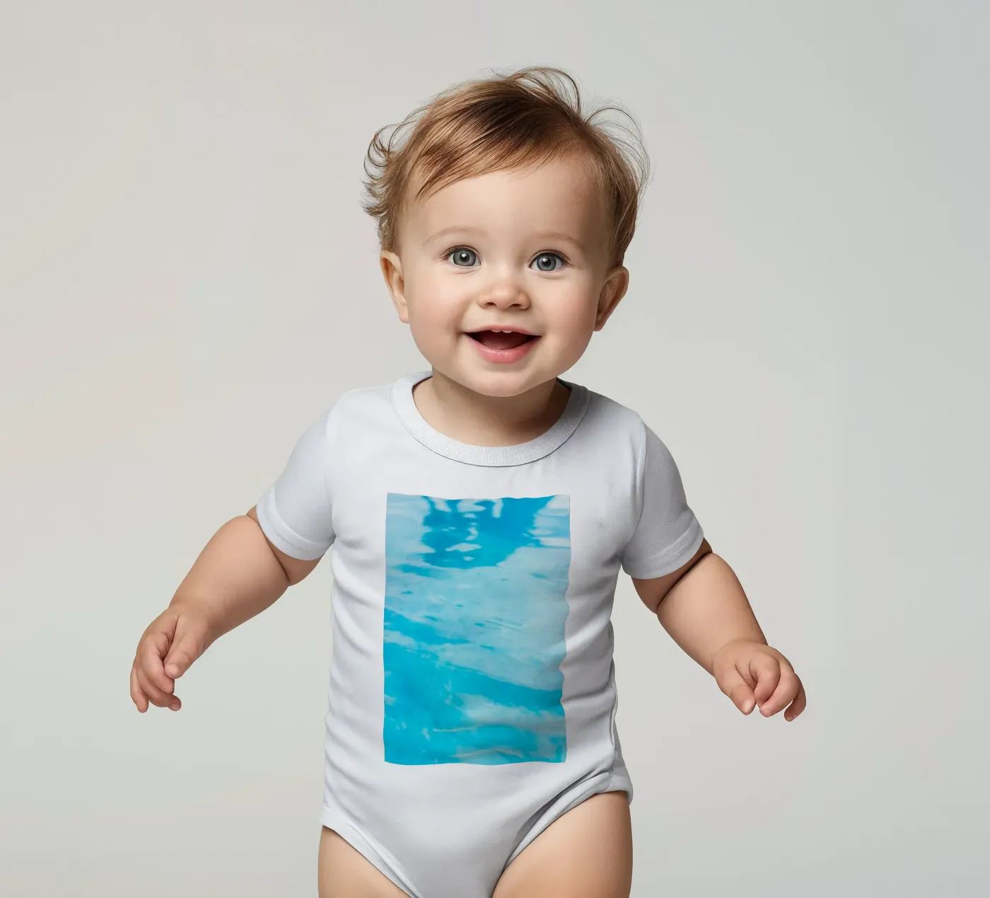 oppervlaktereflectie babyrompertje korte mouwen van Bleu