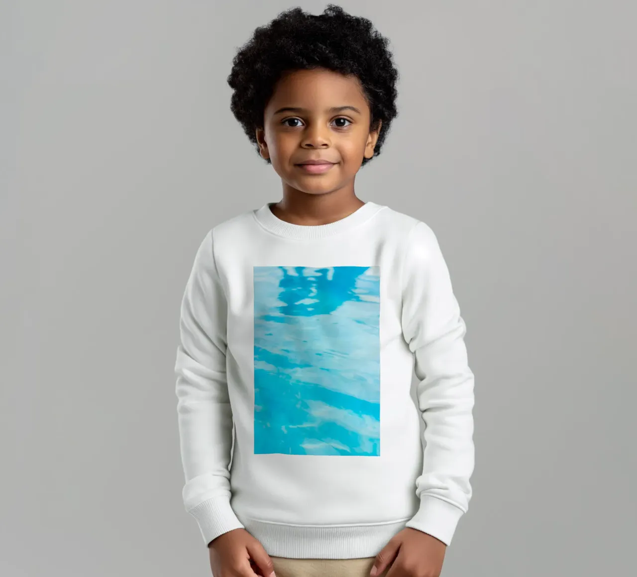riflessione superficiale felpa bambino da Bleu